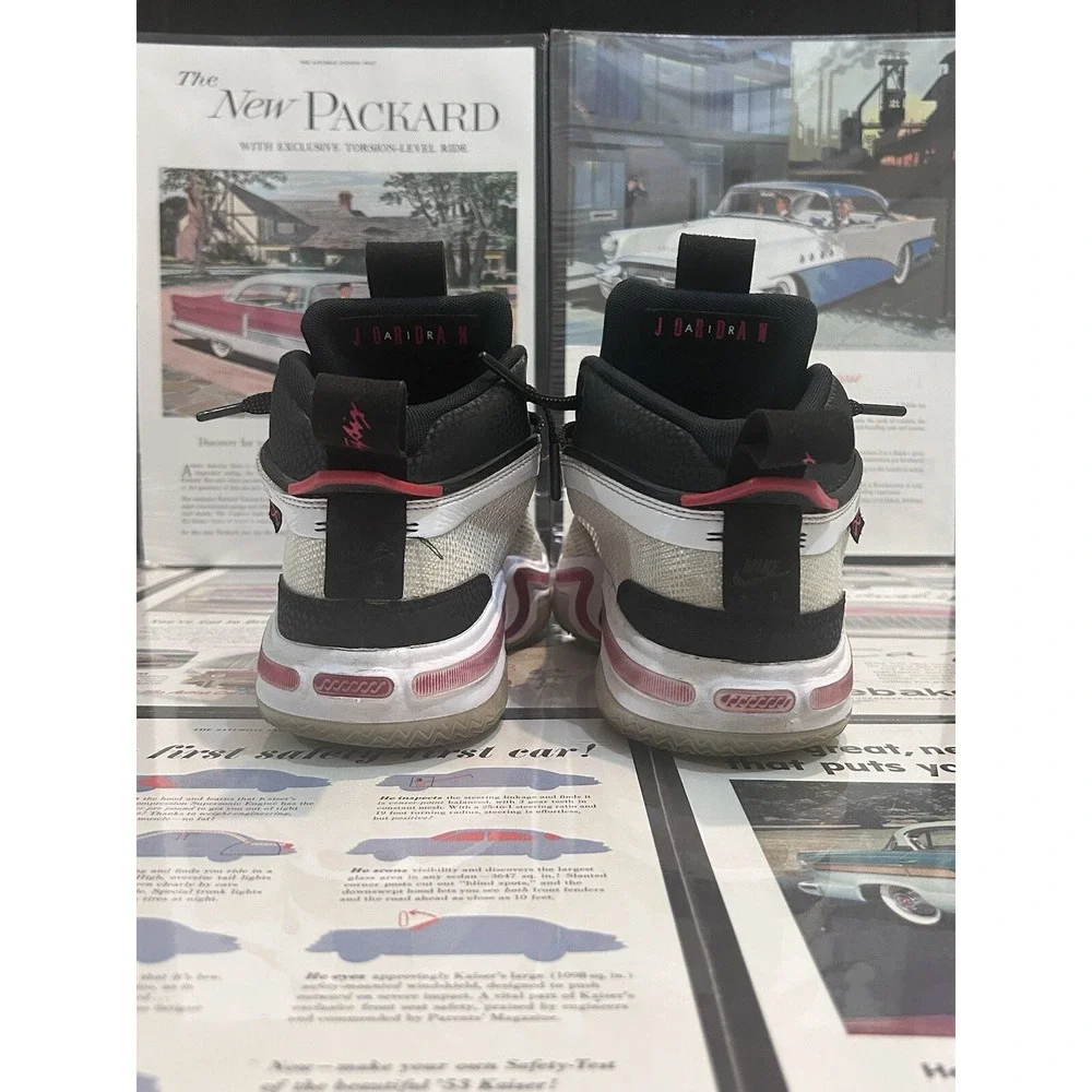 Nike Air Jordan 36 Psychic Energy Men's Size 8 White Red Black Basketball Shoes